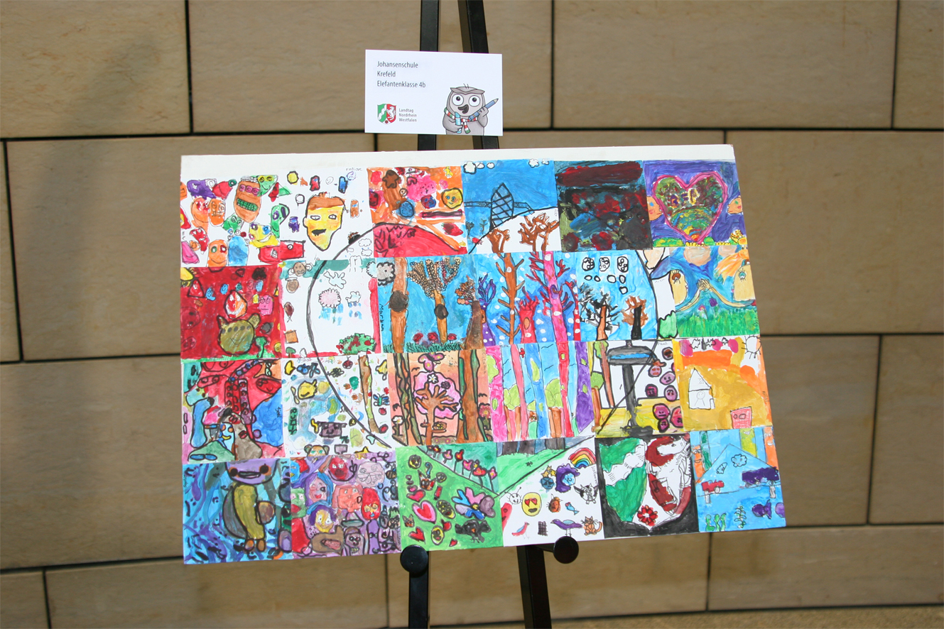 Teilnahme der 4b am Malwettbewerb